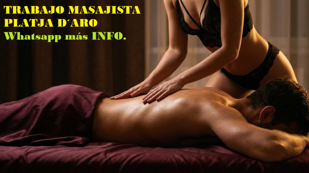 trabajo masajista platja d´aro